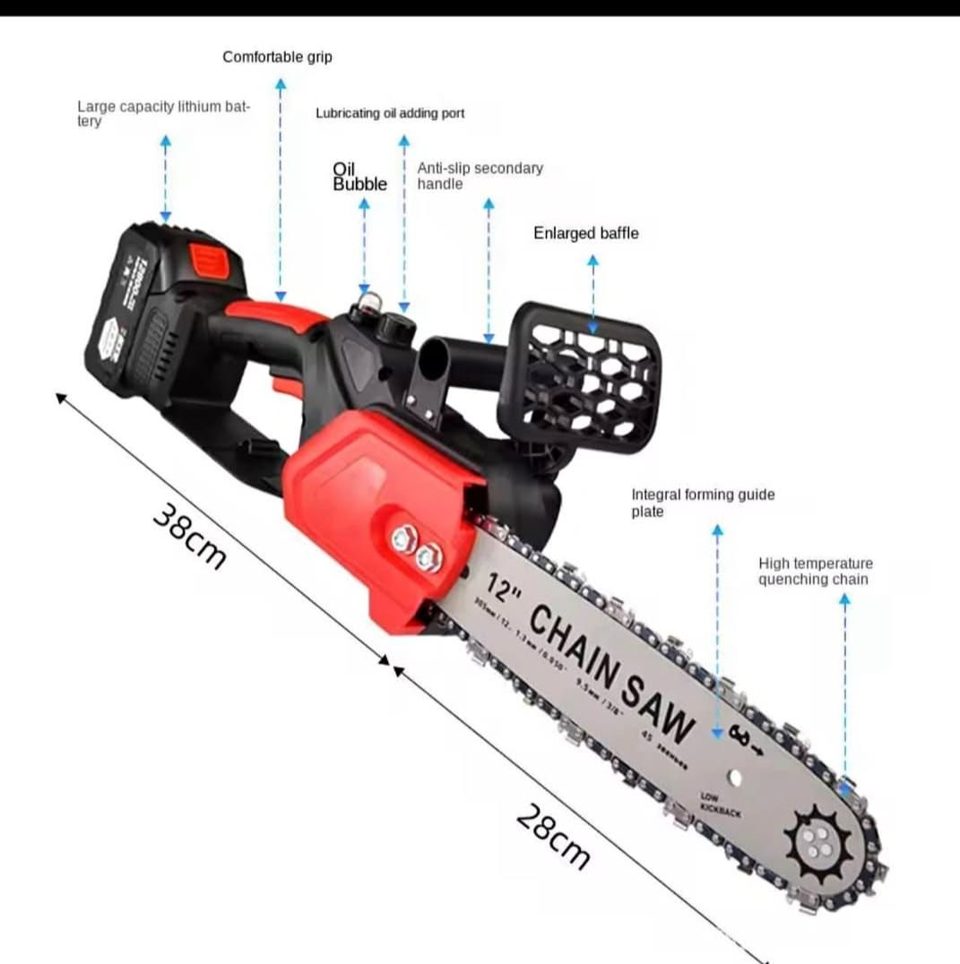 Sierra Inalámbrica 68V de 12 Pulgadas