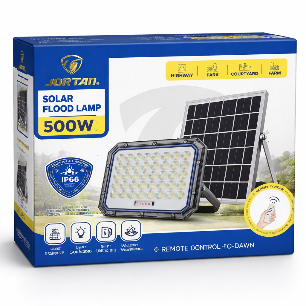 Kit Reflector Solar 500W Alta Potencia Con Panel Solar y Control