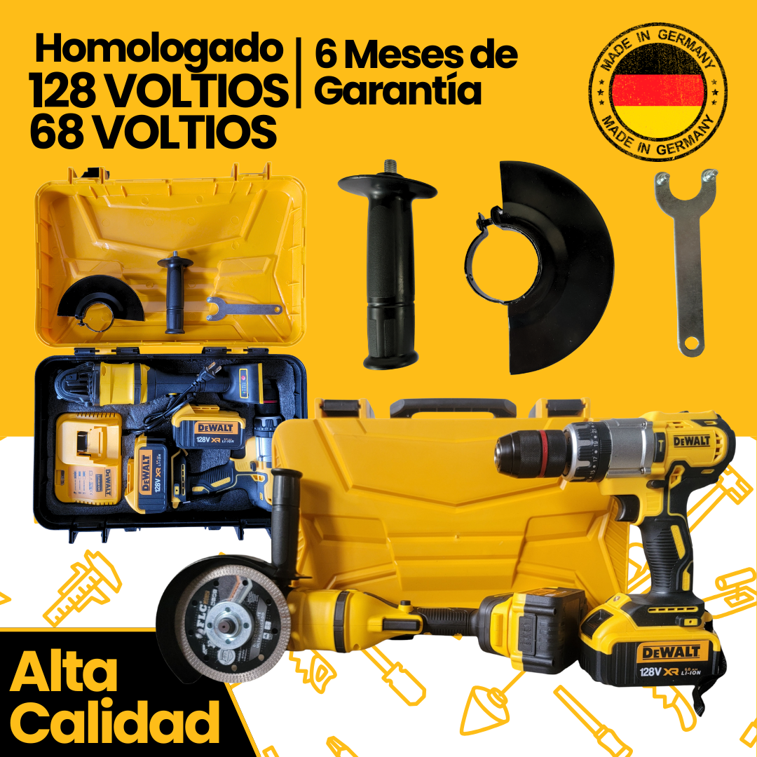 COMBO TALADRO PULIDORA 128V DeWalt