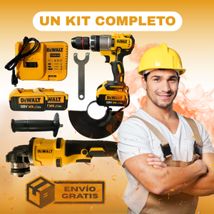 TALADRO PORTATIL DE 68V + 34 ACCESORIOS